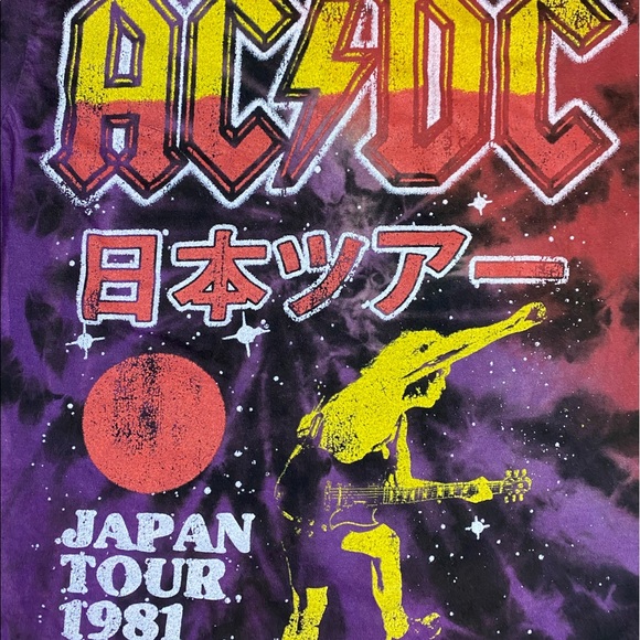 AC/DC Tie Dye Band Tee - Picture 3 of 6